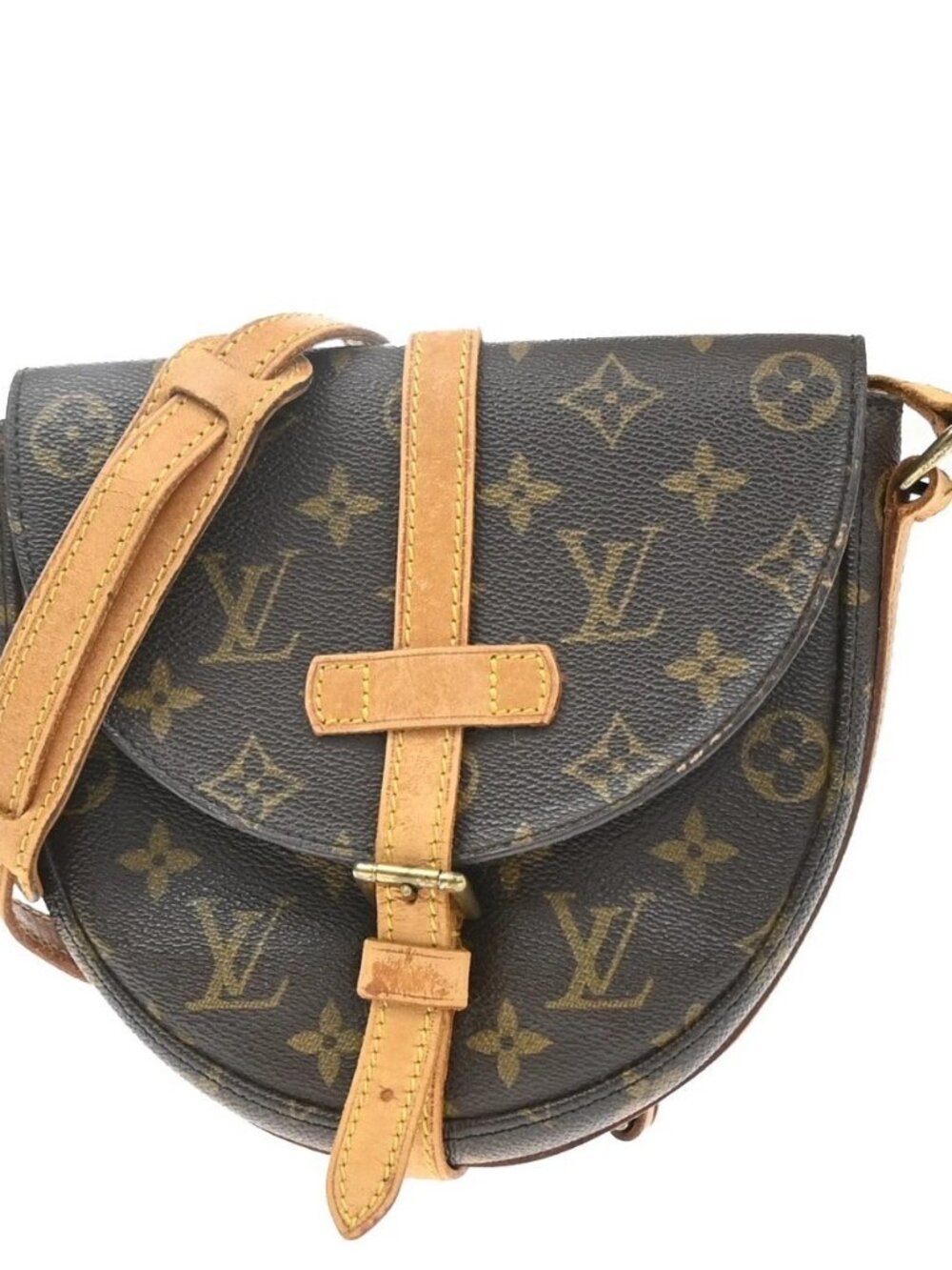 LOUIS VUITTON Chantilly PM Shoulder Bag Monogram Leather Brown M51234 65YJ581